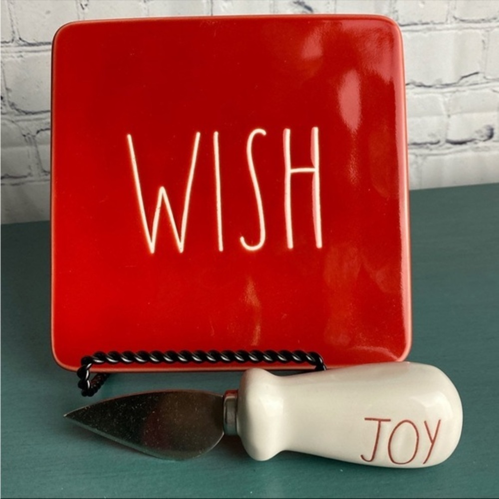 Rae dunn wish cheese plate Christmas